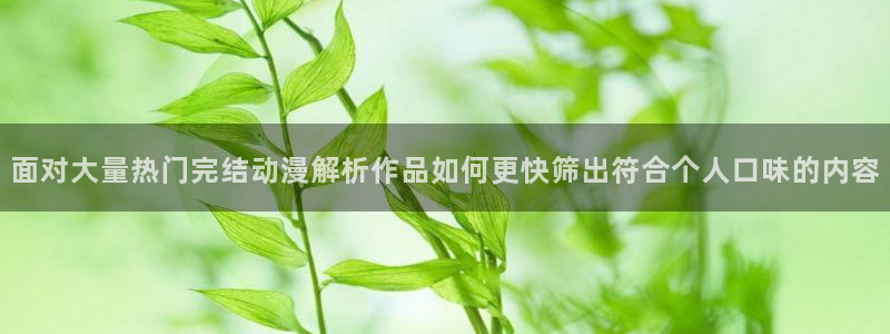 动漫分类导航