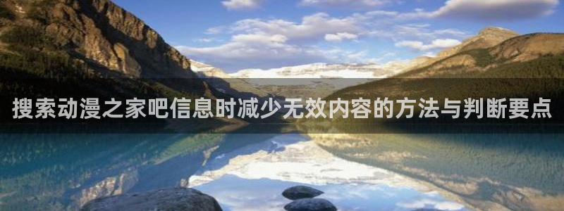日本动漫网：搜索动漫之家吧信息时减少无效内容的方法与判断要点